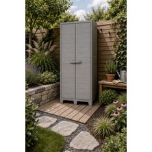 Evinizin Atölyesi Bahçe Dolabı, Balkon Dolabı Plastik Dolap 78X46X182CM