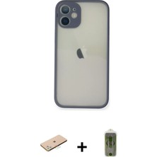 BUTİMAR'S iPhone 11 Pro Max Ahenk Çizgi Serisi - Siyah Joko Magic 5d Hayalet Cam + Mavi Renkli Kamera Lens Koruma Cam