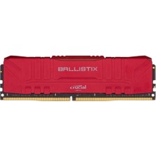 Crucial Ballistix 8GB 3000MHz DDR4 RAM Kapasitesi Oyun ve Tasarım Uyumlu RGB Aydınlatma Yok