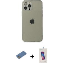 BUTİMAR'S iPhone 12 Pro Max Ahenk Doku - Siyah Joko 5d Cam + Gold Shine Kamera Lens Koruma Cam