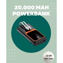 Senka Dijital Ekranlı 20.000 Mah Powerbank | 22.5W Hızlı Şarj + Çoklu Bağlantı Seçeneği