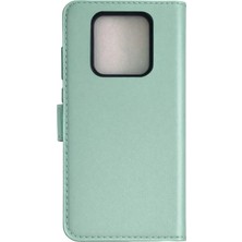 Lvsqvr Newface Tecno Camon 16 Prime Tr S Plus Kapaklı Kılıf - Su Yeşili