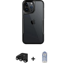 BUTİMAR'S iPhone 15 Pro Akış Çizgi Koleksiyonu - Siyah Joko Magic 5d Cam + Siyah Raze Metal Kamera Lens