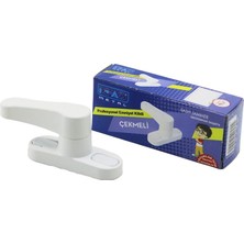 Senka De-Aks EMN-MK-220 ( Metal Kutulu Beyaz ) ( Çekmeli ) Emniyet KILIT*15X10