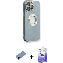 BUTİMAR'S iPhone 13 Pro Max Iz Form Serisi - Siyah Bilvis 5in1 5d Magic Hayalet Cam Ekran Koruyucu + Pembe Shine Kamera Lens Koruma Cam