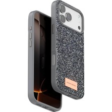 Ugrx Onegif Apple iPhone 17 Pro Max Bright Simli Kapak - Gümüş