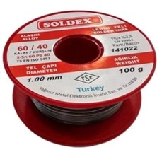 TE Dükkan Buğz 60/40 Lehim Teli 100 gr 1,00 mm (Sn:60 / Pb:40)