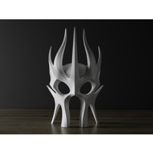 TE Dükkan 3D Tasarım Kişiye Özel Tasarım Mask Ham Beyaz Renkte Gönderilir Boya Size Aittir