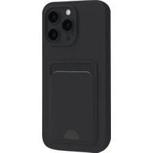 No35 Newface iPhone 16 Plus Kılıf Kelvin Kartvizitli Silikon - Siyah