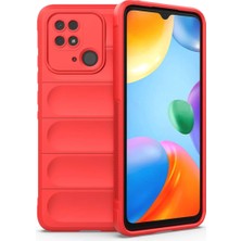 No35 Newface Xiaomi Redmi 10C Kılıf Optimum Silikon - Kırmızı