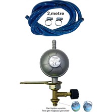 Orgaz 2kg Küçük Piknik Tüpü Ocak Bağlantı Seti Ev Ocak Karavan Ocak  Kamp Ocak Dedantörü Set Dar Ağızlı