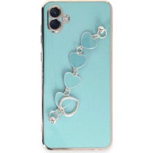 Aykan Samsung Galaksy A04 Esila Su Yeşili Sillkon Kılıf