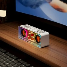 Matechno 10W Rgb Bluetooth Hoparlör Taşınabilir Müzik Kutusu Sd-Aux Bağlantı Sese Duyarlı Rgb Modlu Hoparlör