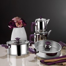 Aryıldız King Ideal Set Cam Kapak Mor 20 Parça