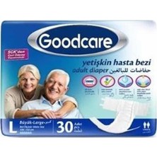 Good Care Large Beden Bel Bantlı Yetişkin Hasta Bezi 30'lu Paket Yumuşak Tekstil Yüzey