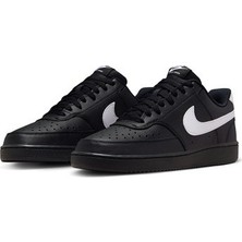 Nike Court Vısıon Lo Erkek Günlük Sneaker Ayakkabısı Düz Siyah