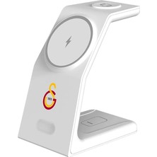 Agah Home Galatasaray Lisanslı ve Bandrollü 3 In 1 Kablosuz Şarj Cihazı