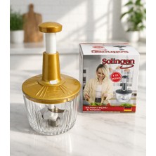 Solingen Gold Renk 5 Bıçaklı Manuel Doğrayıcı El Rondosu El Blenderi El Basmalı Rondo