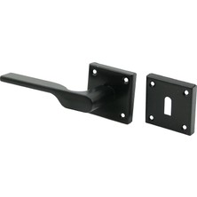 Uravas Store Eriş-14 Pratik 2019 ( Oda ) ( Siyah ) Rozetli Oda Kapı Kolu TAKIM*4X15