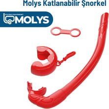 Molys Katlanabilir Şnorkel – Hafif, Taşınabilir ve Konforlu Kullanım Yer Kaplamaz