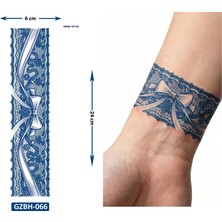 Airbrush Tattoo Kurdele Kol ve Ayak Için Şerit Bant Dövmesi Yarı Kalıcı Geçici Dövme