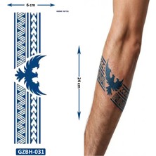 Airbrush Tattoo Kartal Kol ve Ayak Için Şerit Bant Dövmesi Yarı Kalıcı Geçici Dövme
