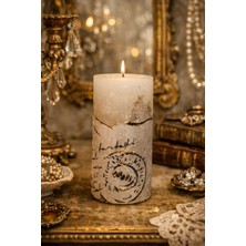 Dorahomedekor Candle Beton Kütük Mum 7*14 cm
