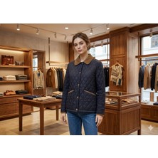 Minshe Kadife Yaka Kadın Mont