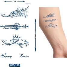 Airbrush Tattoo Tarz Semboller Yarı Kalıcı 1 Aylık Geçici Dövme