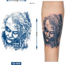 Airbrush Tattoo Joker 1 Ay Kalıcı Geçici Dövme Yapıştırma Dövme