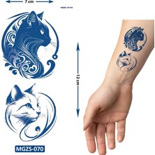 Airbrush Tattoo Güzel Kediler Geçici Dövme Yarı Kalıcı Aylık Yapıştırma Dövme