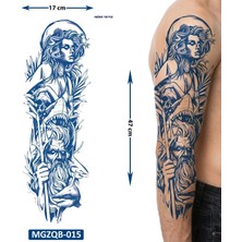 Airbrush Tattoo Mitolojik Tanrılar Yarı Kalıcı Tam Kol Bacak Kaplama Geçici Dövme