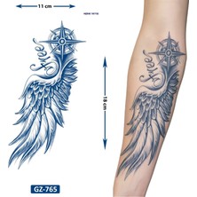 Airbrush Tattoo Özgür Kanat 1 Ay Kalıcı Geçici Dövme Yapıştırma Dövme