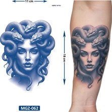 Airbrush Tattoo Medusa 1 Ay Kalıcı Geçici Dövme Yapıştırma Dövme