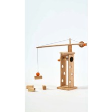 Muyuru Montessori Manyetik Ahşap Vinç Eğitici Oyuncak