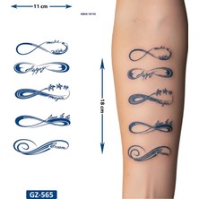 Airbrush Tattoo Sonsuzluk 1 Ay Kalıcı Geçici Dövme Yapıştırma Dövme