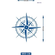 Airbrush Tattoo Pusula 5 cm Minimal Geçici Dövme Yarı Kalıcı Geçici Dövme