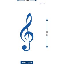 Airbrush Tattoo Nota 5 cm Minimal Geçici Dövme Yarı Kalıcı Geçici Dövme