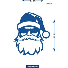 Airbrush Tattoo Noel Baba 5 cm Minimal Geçici Dövme Yarı Kalıcı Geçici Dövme