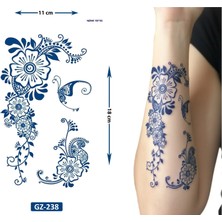 Airbrush Tattoo Bahar Çiçekleri 1 Ay Kalıcı Kalıcı Geçici Dövme Yapıştırma Dövme