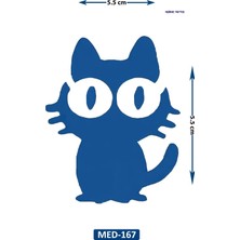 Airbrush Tattoo Kara Kedi 5 cm Minimal Geçici Dövme Yarı Kalıcı Geçici Dövme