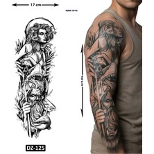 Airbrush Tattoo Yunan Tanrıları 1 Haftalık Tam Kol Bacak Yapıştırma Geçici Dövme 48 cm
