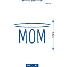 Airbrush Tattoo Mom 5 cm Minimal Geçici Dövme Yarı Kalıcı Geçici Dövme