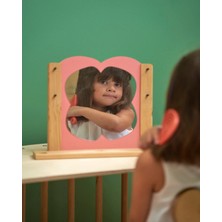Muyuru Montessori Ahşap Oyuncak Güzellik Aynası Çocuk Rol Oyun Aynası