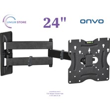 Genel Onvo  ile Uyumlu 24OV5001H 24 Inç / 22”- 49” LCD LED Televizyon Hareketli Duvar Askı Aparatı