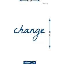 Airbrush Tattoo Change 5 cm Minimal Geçici Dövme Yarı Kalıcı Geçici Dövme