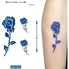 Airbrush Tattoo Güller Yarı Kalıcı 1 Aylık Geçici Yapıştırma Dövme