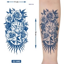 Airbrush Tattoo Masum Hırçın 1 Ay Kalıcı Geçici Dövme Yapıştırma Dövme