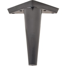 Zeygen Sena Plastik Ayak Baza Ayağı Koltuk - Kanepe Ayağı Puf-Tv Ünitesi Ayağı 8 Adet 20 cm Siyah Renk