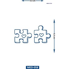 Airbrush Tattoo Puzzle 5 cm Minimal Geçici Dövme Yarı Kalıcı Geçici Dövme